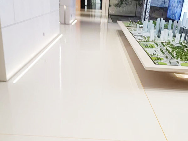 展厅彩砂自流平